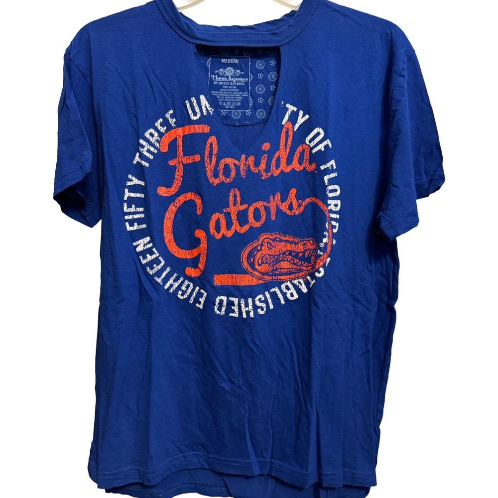 UF University of Florida Gators Pressbox by Royce Apparel Women's Tee Shirt, Med